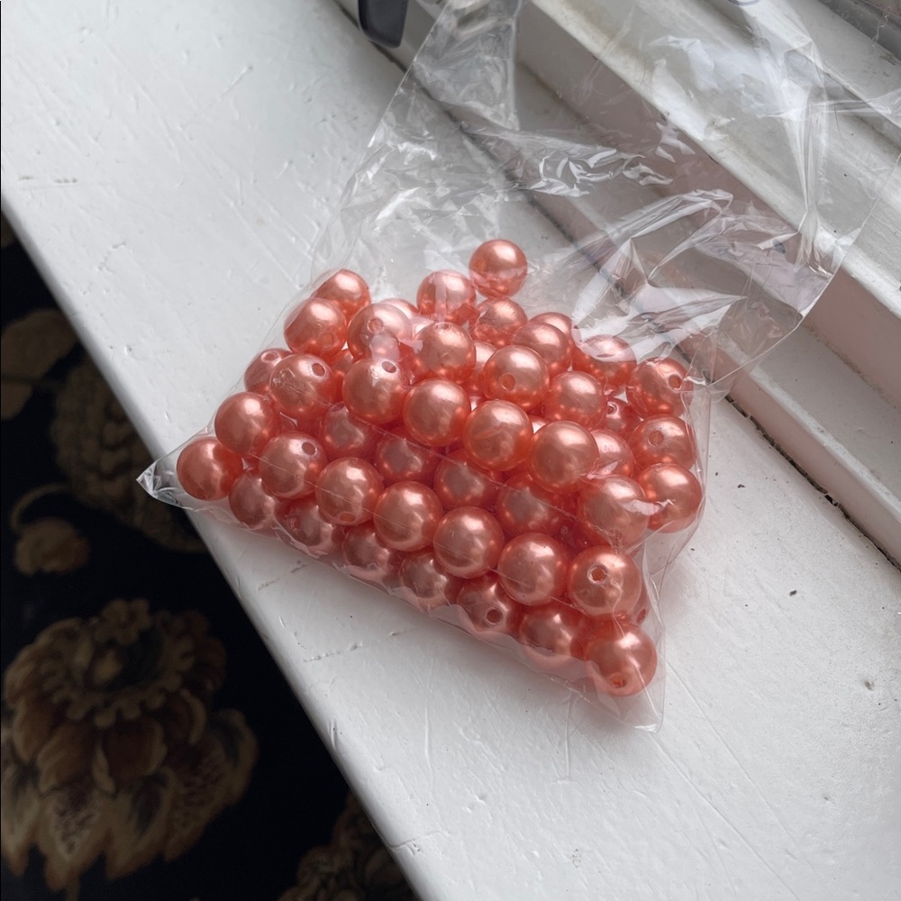 70 Vintage Pink faux pearls perfect for bracelets, bag charms, crafts